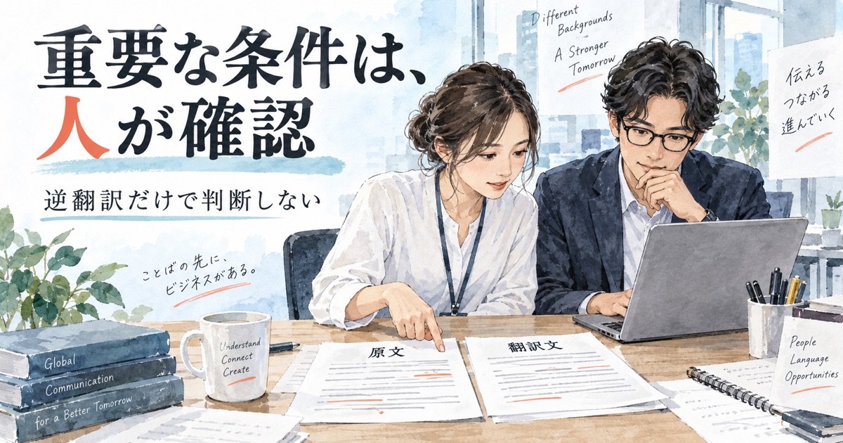 AIで翻訳したメールはそのまま送ってよい?送信前に確認する4項目 - まとめ前